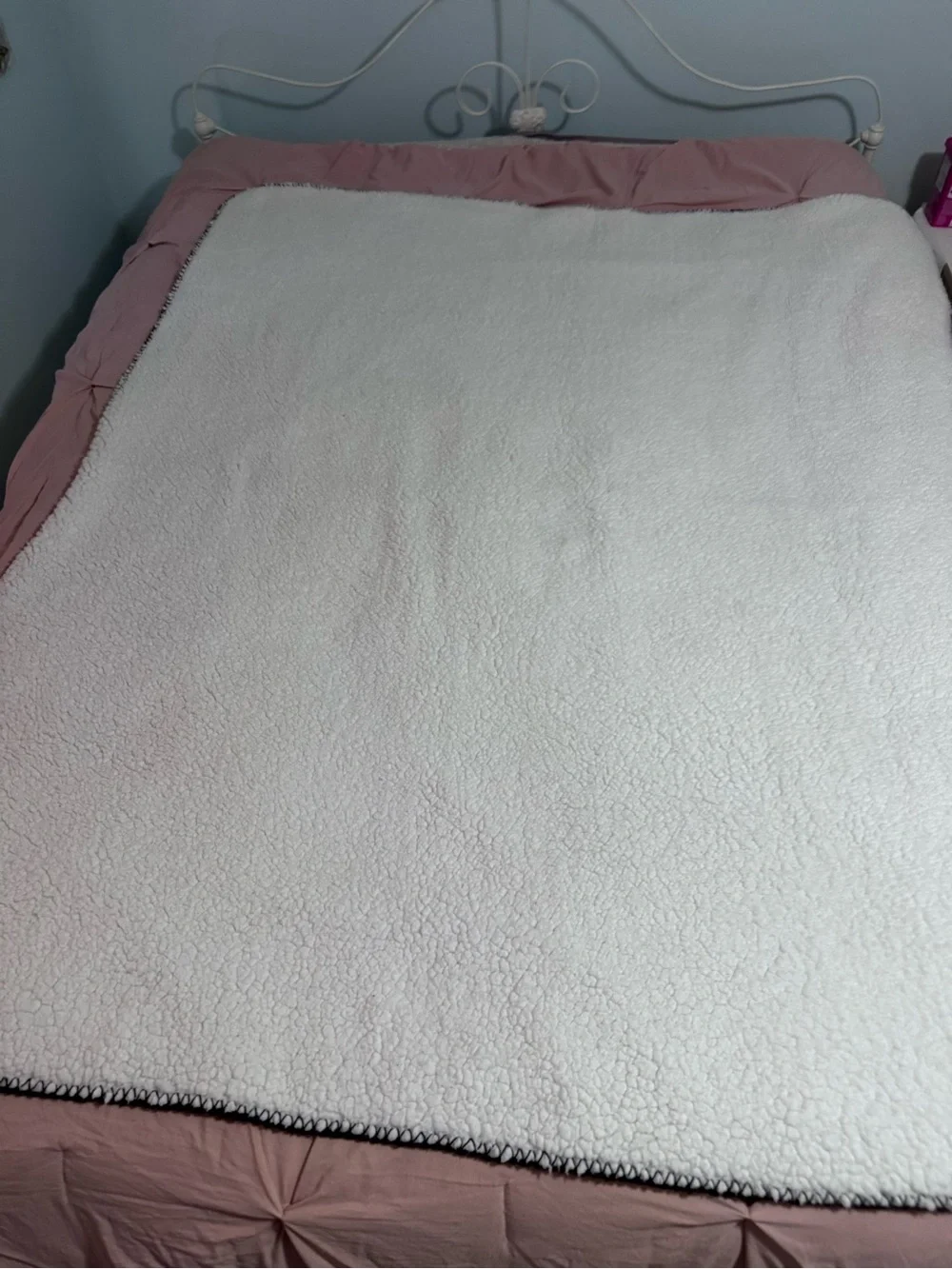Victoria's Secret Black Blanket with White Script